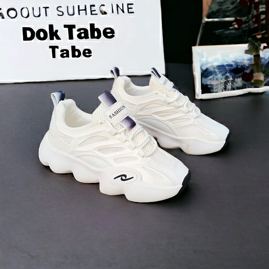 BREATHABLE, SNEAKERS SHOES  #All White