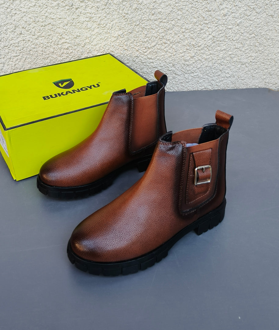 MEN'S  IMPORTED CHELSEA BOOTS SHOES   ( AB122 )