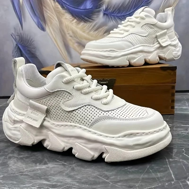 New Fashion Mesh Breathable Running Shoes ,White