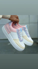 Load image into Gallery viewer, Women&#39;s Stylish Casual Sports shoes&quot;white peach&quot;