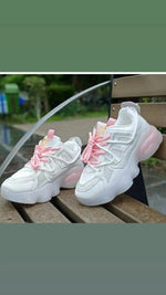Load image into Gallery viewer, Comfortable Casual Sneakers Shoes For Women&#39;s &#39;PINK LACE&quot;