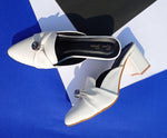 Load image into Gallery viewer, BUCKLE DETAIL HEELED WHITE COLOR