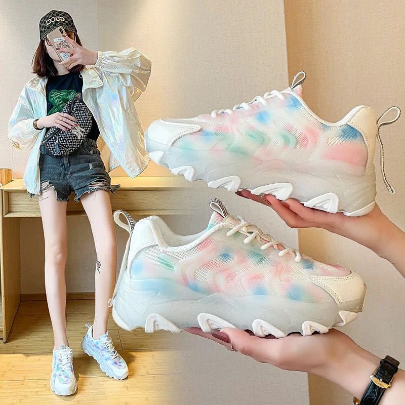 Awesome designable sneaker shoes for women , Pink multi