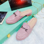 Load image into Gallery viewer, WOMEN&#39;S SPRING AND SUMMER NEW LEATHER FLAT BOTTOME LAVENDER
