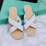 Load image into Gallery viewer, Women Flat The Strep White Women&#39;s Casual Flats
